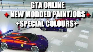 GTA ONLINE NEW MODDED PAINTJOBS | SPECIAL COLOURS | SECRET PAINTJOBS!