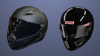 Simpson Bandit Outlaw Helmet Look-alike LS2 MX419 Ohm - Biltwell Lane Splitter