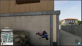 WATCH DOGS 2 PARKOUR TRICKS & STUNTS FOLLOWED BY MOTORBIKE ACCIDENT!!