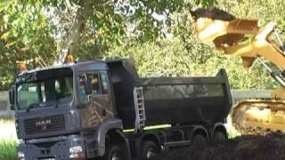 ScaleART MAN TG-A M, Meiler 4-Achs-Rundmulde & Laderaupe