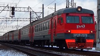 Электропоезд ЭР2Р-7078 сообщением "Москва Казанская - Черусти"