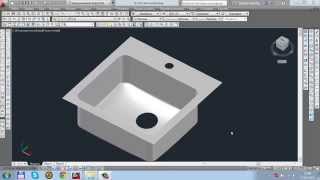 3D моделирование AutoCAD. Раковина в автокад