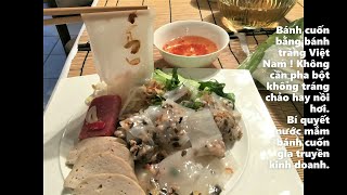 Bánh cuốn bằng bánh tráng Việt Nam !Không cần pha bột không tráng chảo hay nồi hơi .?????