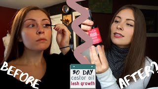 I PUT CASTOR OIL ON MY LASHES FOR A MONTH, here’s what happened!