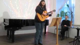 Люб.Захарченко. Мотоциклистка (исп.Алина Пахомова)