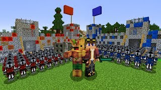 ЗАМОК НУБА ПРОТИВ АРМИЯ 100 СОЛДАТ ПРО В МАЙНКРАФТ ! БИТВА ТРОЛЛИНГ БАЗ В MINECRAFT МУЛЬТИК