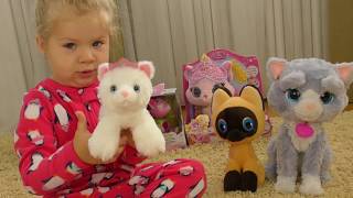 КОТЯТА ДИАНЫ Подарки на Новый Год 2017, Котик Принцессы Авроры Видео для Детей Малышей Игры и Фокусы