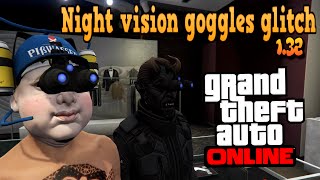 GTA online how to wear a mask with night vision goggles (gta glitches)