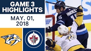 NHL Highlights | Predators vs. Jets, Game 3 - May. 01, 2018