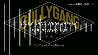 Mumbai me aawaz itna kaiko hai status || gully gang cypher || D'evil || gully gang status