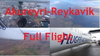 Akureyri-Reykavik Air Iceland Dash 8 Full Flight