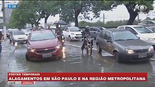 Chuva provoca alagamentos na Grande SP
