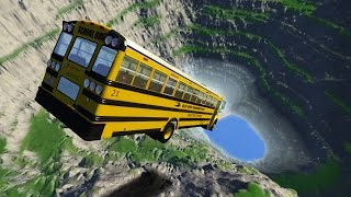 CRASH TESTING CARS OFF GIANT CLIFF! Leap Of Death! (BeamNG Drive Mods)