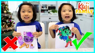 3 MARKER CHALLENGE with Emma and Kate!!