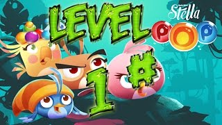 Let's Play Angry Birds Stella Pop - Level 1 Walkthrough