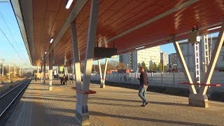 Новая платформа Карачарово открыта! Электропоезда ЭД4М-0330, ЭД4М-0337, ЭД4М-0358, ЭД4М-0241