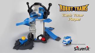 Классные игрушки Robots Trains - Набор дозорная башня: собирай и играй в веселые игры!