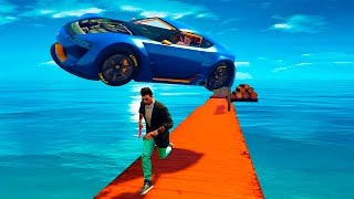 УБЕЙ БЕГУНОВ МАШИНОЙ НА ТОП ДЕТРАНЕ! (GTA 5 Смешные моменты)