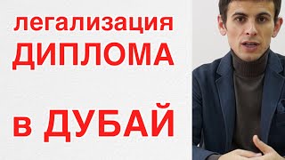 Легализация диплома для Дубая
