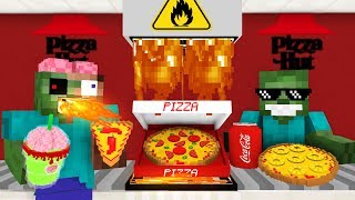 Monster School: WORK AT PIZZA HUT PLACE! - Minecraft Animation