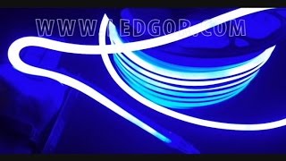 12v blue slim digital led flex neon tube light - Ledgor