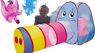 Детская игровая палатка Слоник. Видео для детей.  Children's play tent Elephant. Videos for kids.