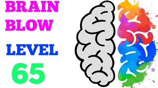 Brain blow level 65 solution or Walkthrough