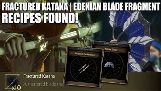 Fractured Katana and Edenian Blade Fragment Forge Recipes Found! Mortal Kombat 11
