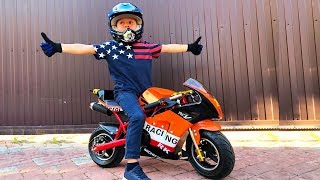 BABY Biker Unboxing Test Drive Sportbike Лев Купил Байк Детский мотоцикл распаковка