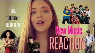 REACTING TO NEW MUSIC | Idol | Goodbye | Right Now | BTS | Jason Derulo | Nick Jonas | Nicki Minaj