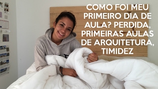 MEU PRIMEIRO DIA DE AULA | Na Faculdade