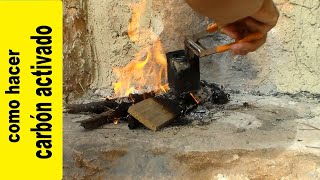 Como hacer carbón activado, carbón vegetal o algodón carbonizado de supervivencia y bushcraft