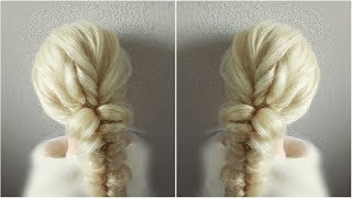 Прическа на резинках. Очень красивая и простая вечерняя прическа. / Hairstyle with elastic bands