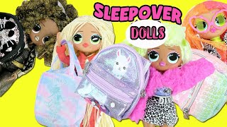 LOL Surprise OMG Surprise Fashion Dolls Sleepover + What's in my Purse Surprise | Toy Caboodle