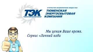 Личный кабинет клиента ОАО "Тюменская энергосбытовая компания"