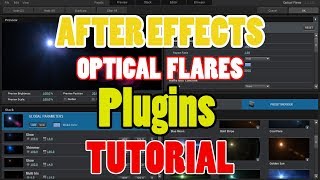 After Effects optical flares Plugins Tutorial