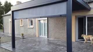 PERGOLA BIOCLIMATIQUE LAMES ORIENTABLES USINE-ONLINE - Pergola bioclimatique en kit