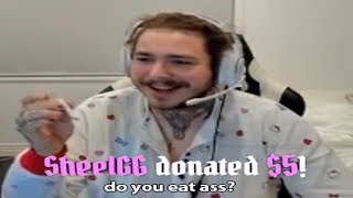 POST MALONE FUNNIEST TWITCH MOMENTS & RAGE COMPILATION EPISODE 1 (WOW)