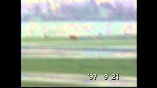 1997年9月　羽田空港　ANAボーイング７４７着陸