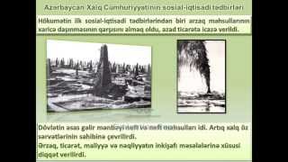 Azərbaycan Xalq Cümhuriyyətinin yaranması və fəaliyyəti