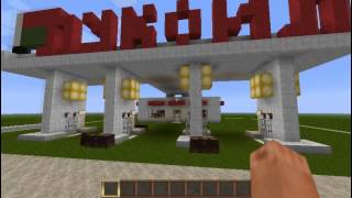 АЗС (автозаправка) в Minecraft! (Выпуск #1 Инфраструктуры)