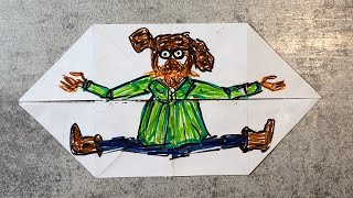 Как сделать Антистресс из бумаги. Танцующий Дед. DIY How to make Antistress out of paper.