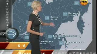 Алёна Дублюк - "Новости 24. Погода" (03.02.12)
