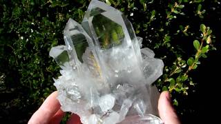 Huge Arkansas Quartz Crystal Cluster With Rutile