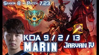 MaRin JARVAN IV vs RENGAR Jungle - Patch 7.23 KR Ranked