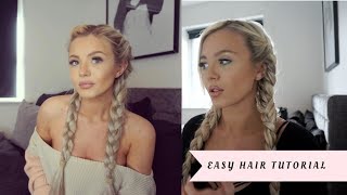 QUICK & EASY HAIR PLAIT TUTORIAL! ?