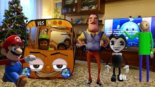 The Wheels On The Bus - Nursery Rhymes song for Kids by Nastya and Kids with Kinder Surprise Eggs