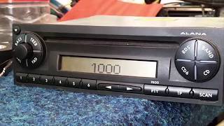 ALANA SEZ2Z9 RADIO. unlock code EEPROM 24L16