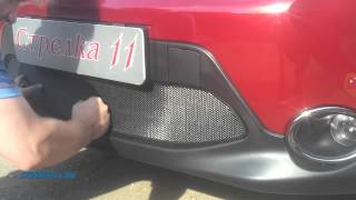 Защита радиатора для NISSAN QASHQAI с 2014г.в. (Черный) - strelka11.ru
