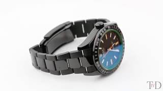 Rolex Milgauss Black PVD Coated Watch with Black Precious Stones Bezel 116400GV (T4D) watch review